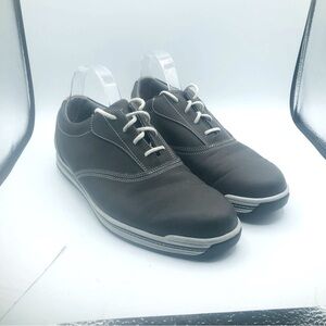 FootJoy 54263 Mens brown Contour Leather‎ Spikeless Golf Shoes Size 11.5M